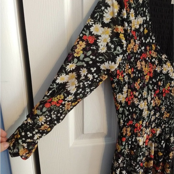 Anthropologie Maeve Omya Maxi Dress Floral Smocked Size S - Picture 4 of 6